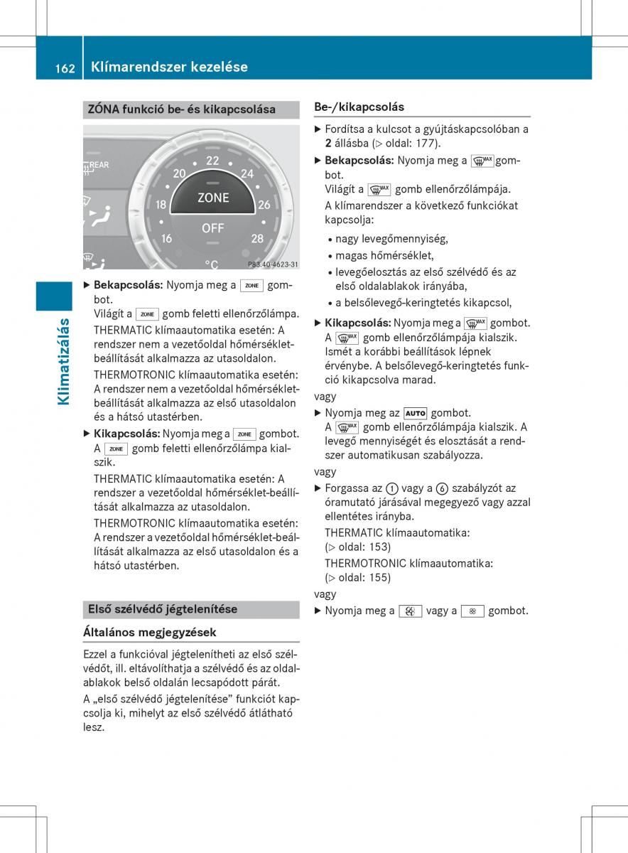 Mercedes Benz GL Class X166 Kezelesi utmutato / page 164