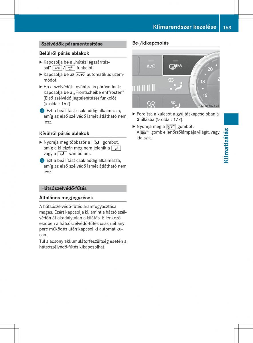 Mercedes Benz GL Class X166 Kezelesi utmutato / page 165