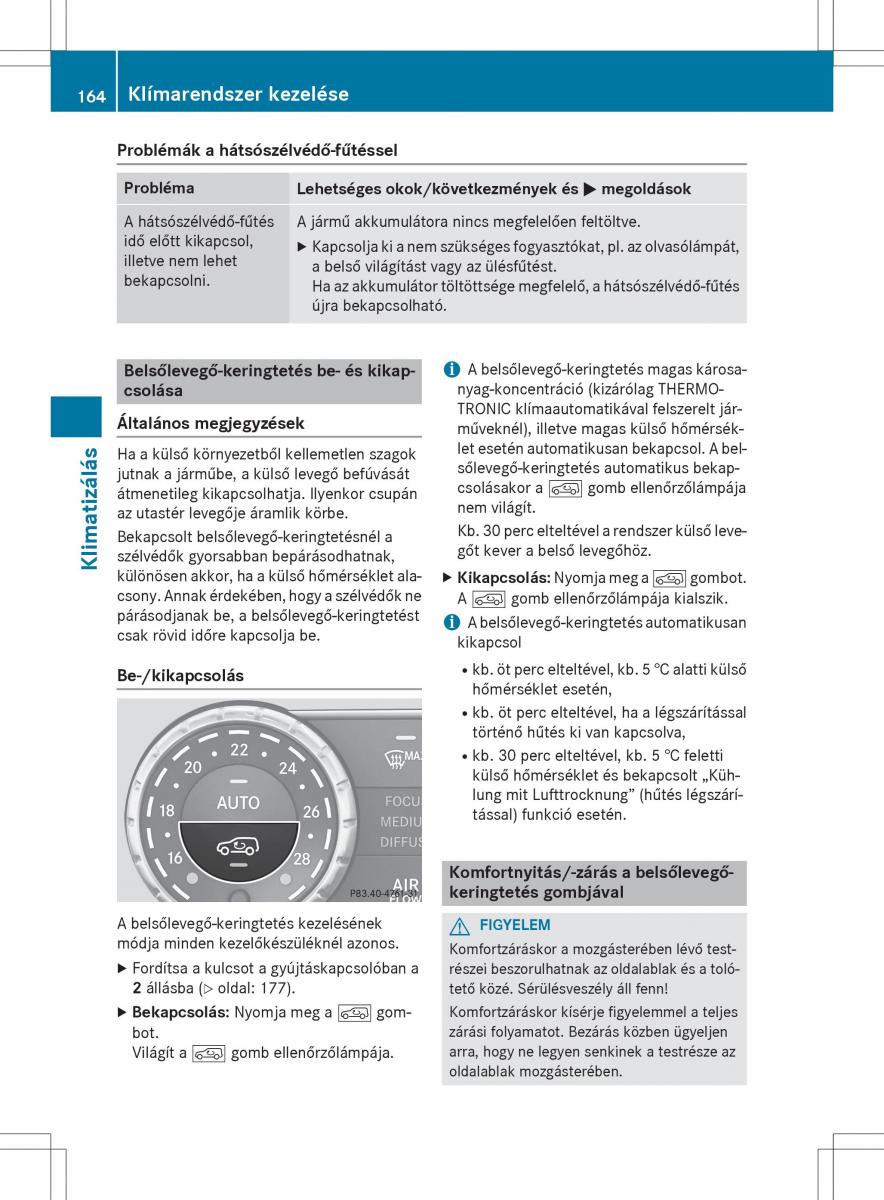 Mercedes Benz GL Class X166 Kezelesi utmutato / page 166