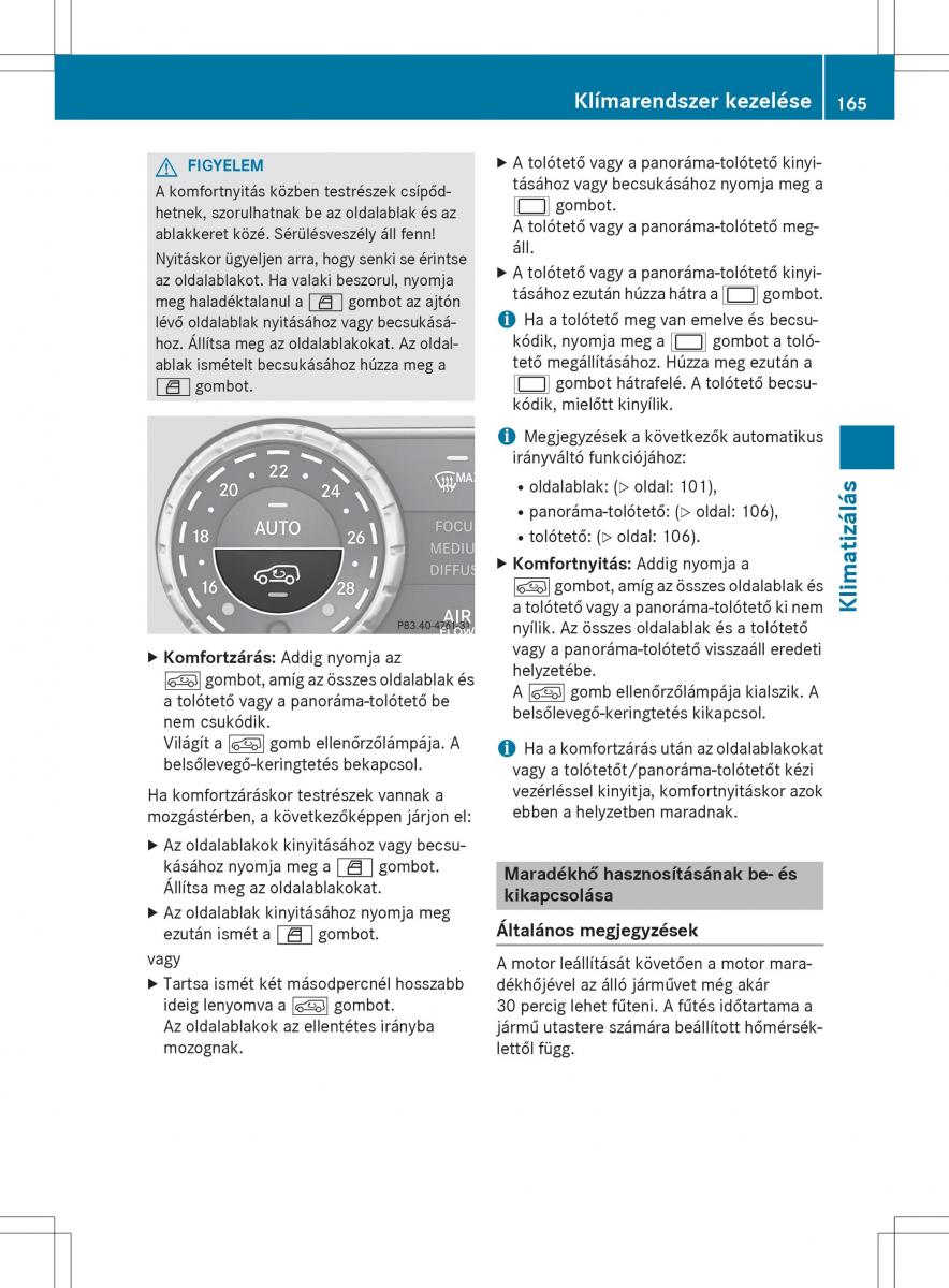 Mercedes Benz GL Class X166 Kezelesi utmutato / page 167