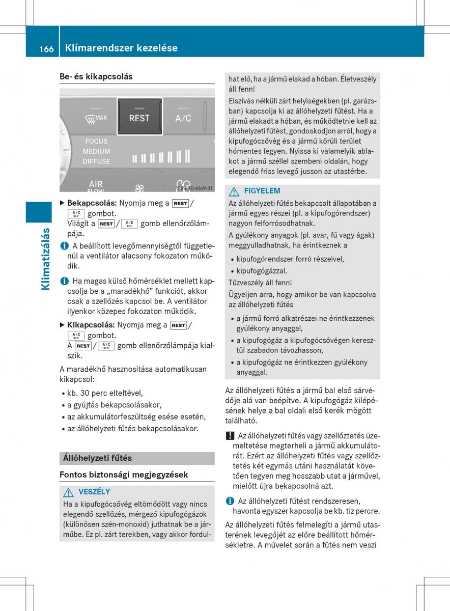 Mercedes Benz GL Class X166 Kezelesi utmutato / page 168