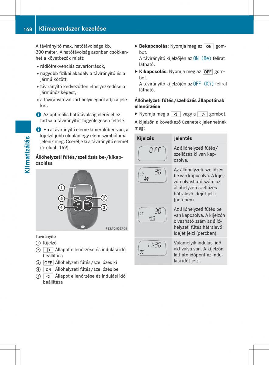 Mercedes Benz GL Class X166 Kezelesi utmutato / page 170