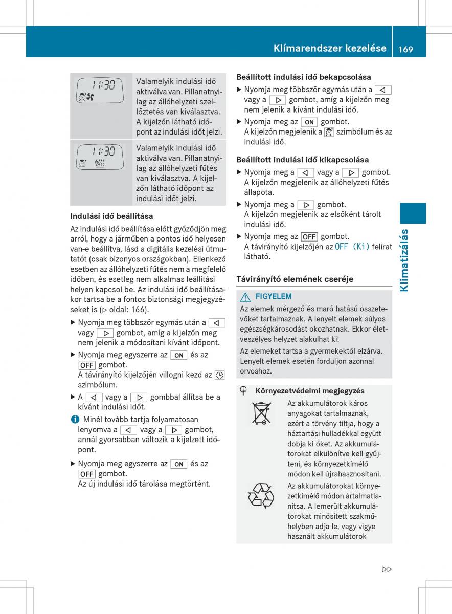 Mercedes Benz GL Class X166 Kezelesi utmutato / page 171