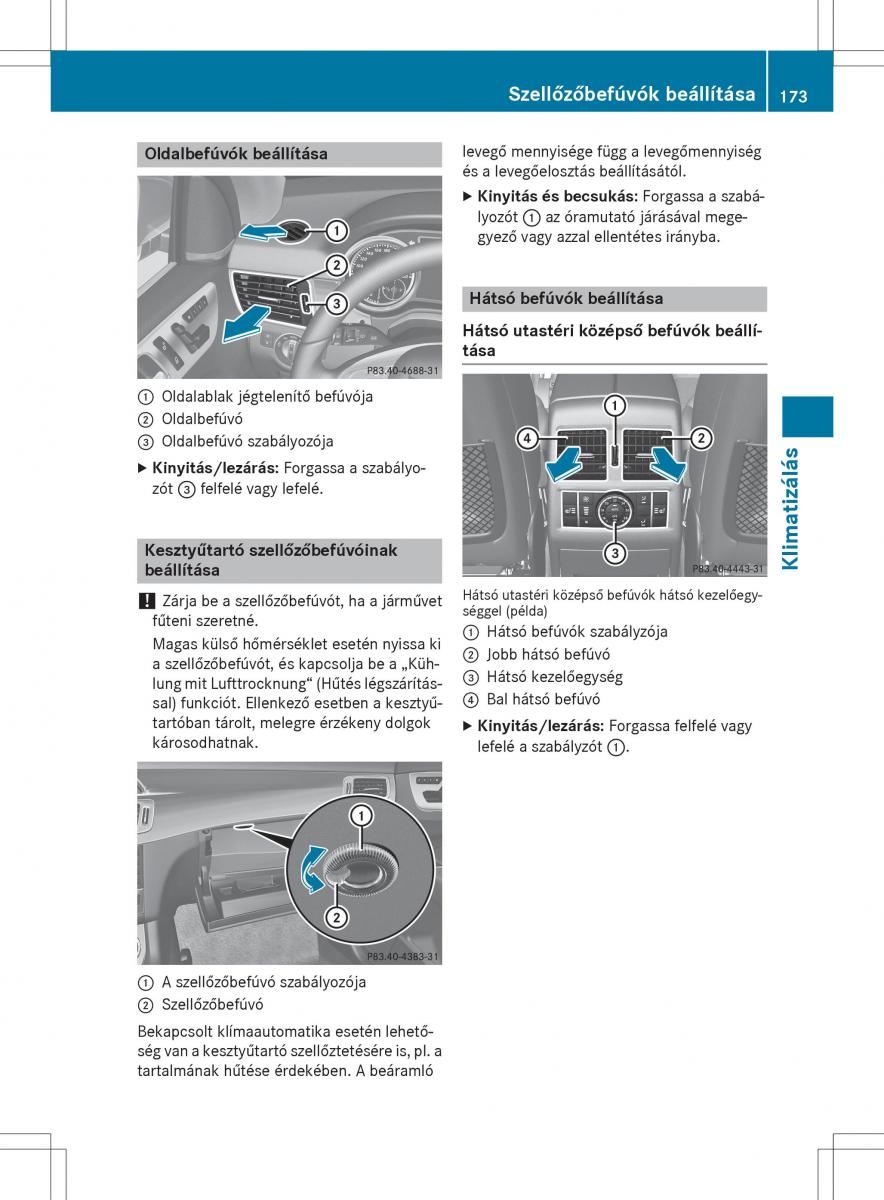 Mercedes Benz GL Class X166 Kezelesi utmutato / page 175