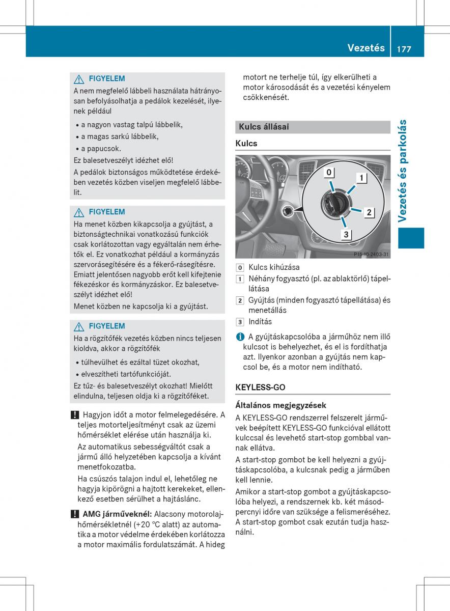 Mercedes Benz GL Class X166 Kezelesi utmutato / page 179