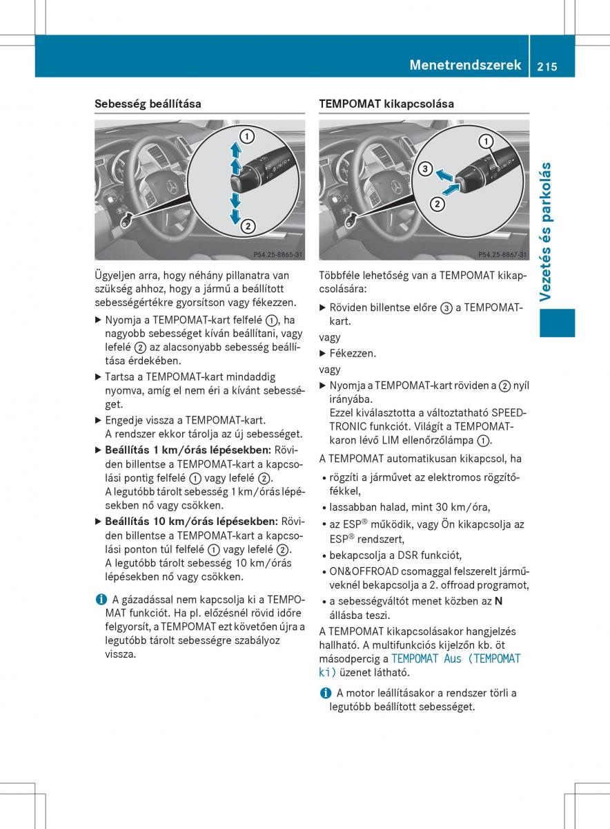 Mercedes Benz GL Class X166 Kezelesi utmutato / page 217