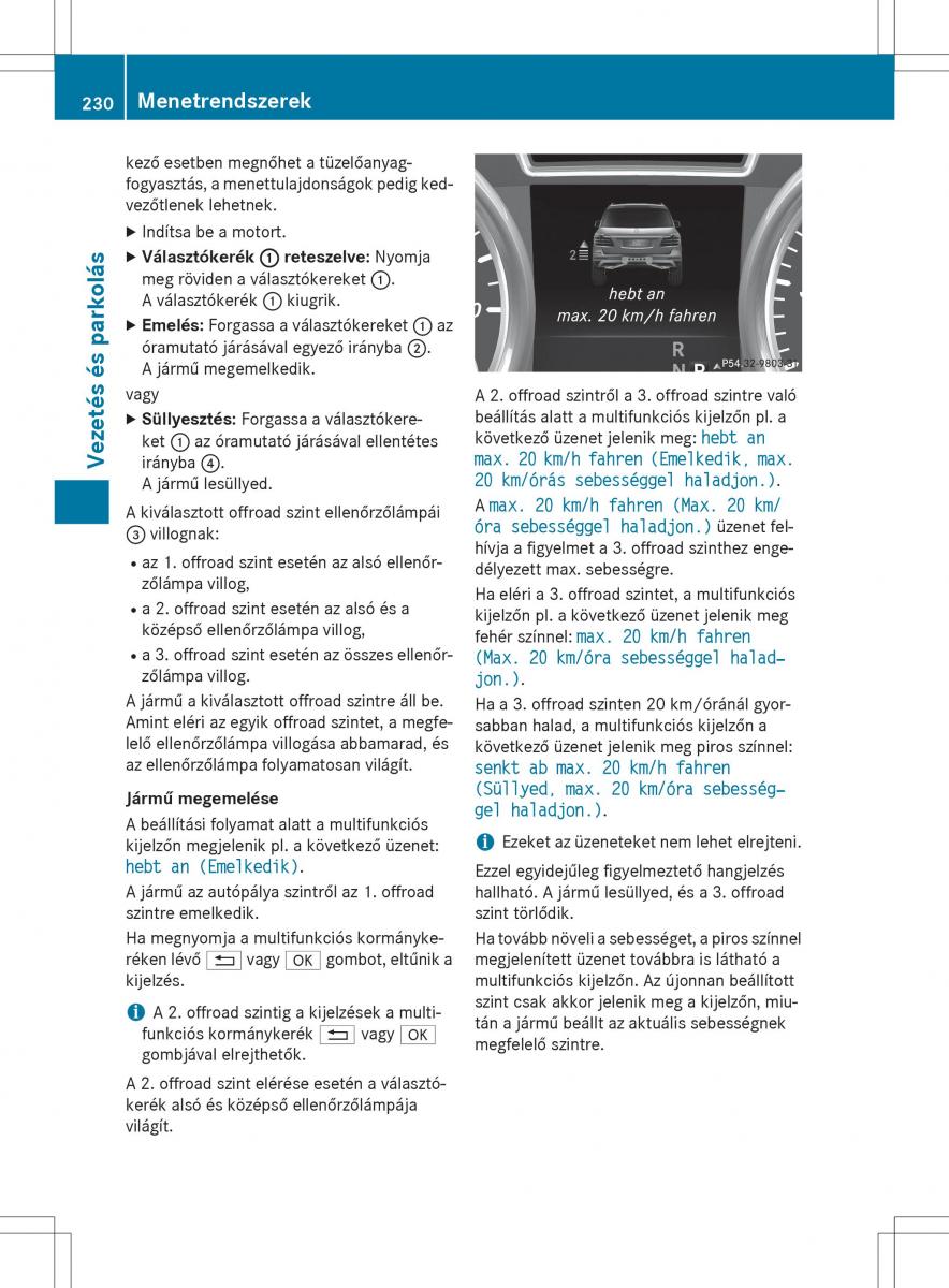 Mercedes Benz GL Class X166 Kezelesi utmutato / page 232