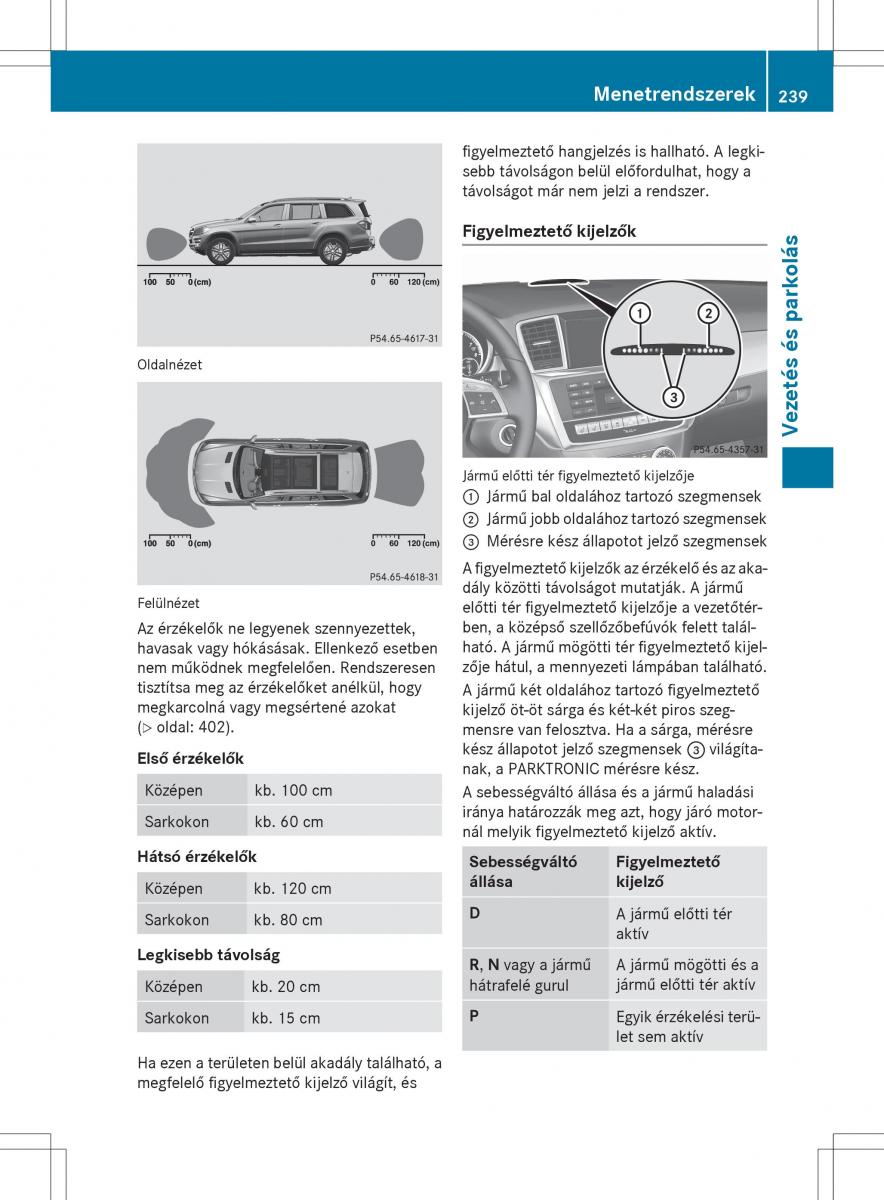 Mercedes Benz GL Class X166 Kezelesi utmutato / page 241