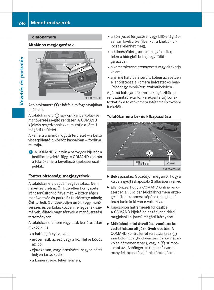 Mercedes Benz GL Class X166 Kezelesi utmutato / page 248