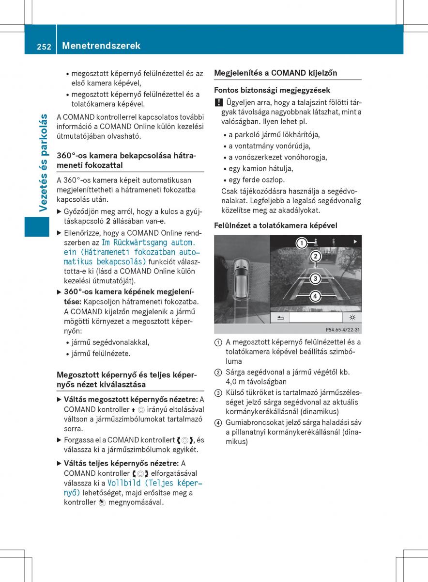 Mercedes Benz GL Class X166 Kezelesi utmutato / page 254