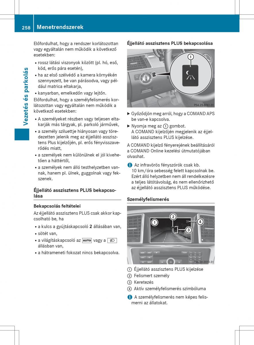 Mercedes Benz GL Class X166 Kezelesi utmutato / page 260