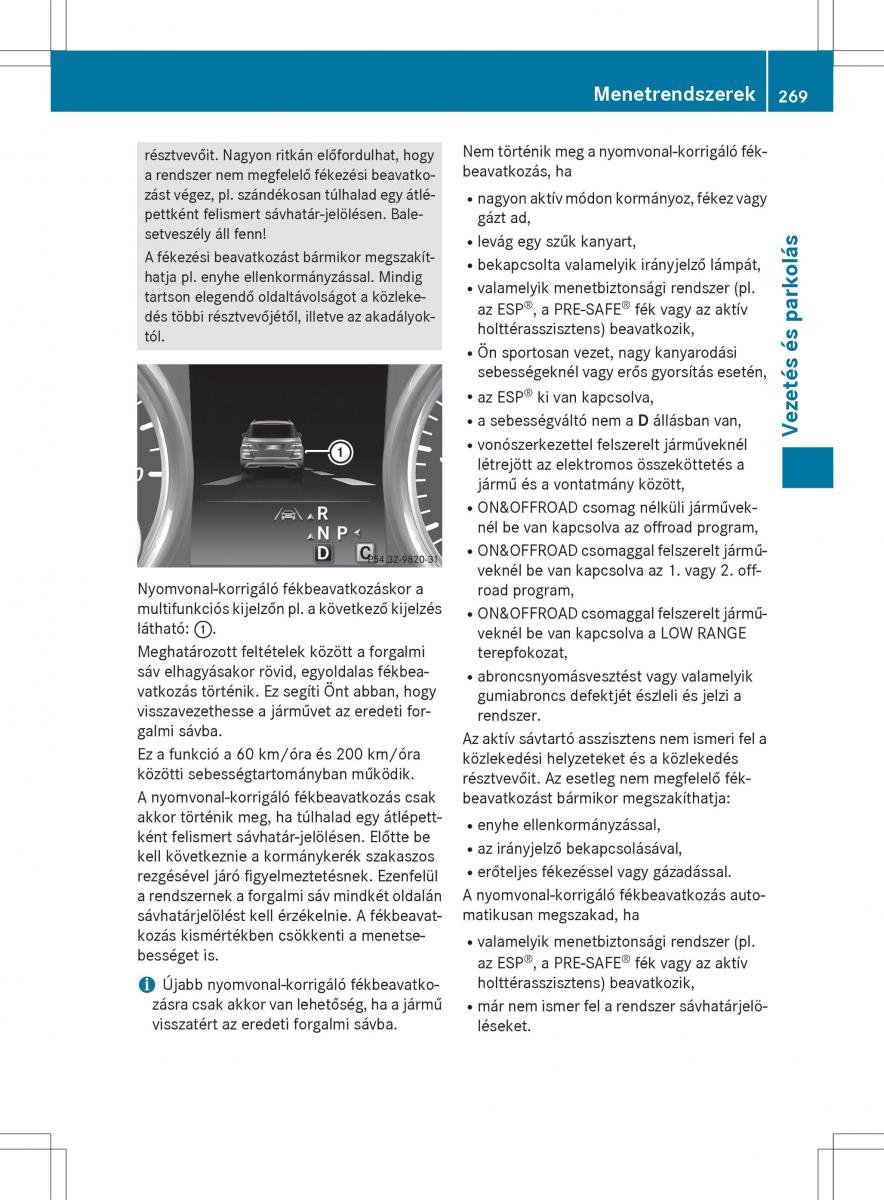 Mercedes Benz GL Class X166 Kezelesi utmutato / page 271