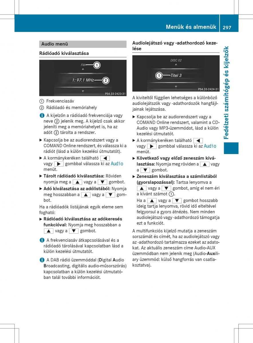 Mercedes Benz GL Class X166 Kezelesi utmutato / page 299