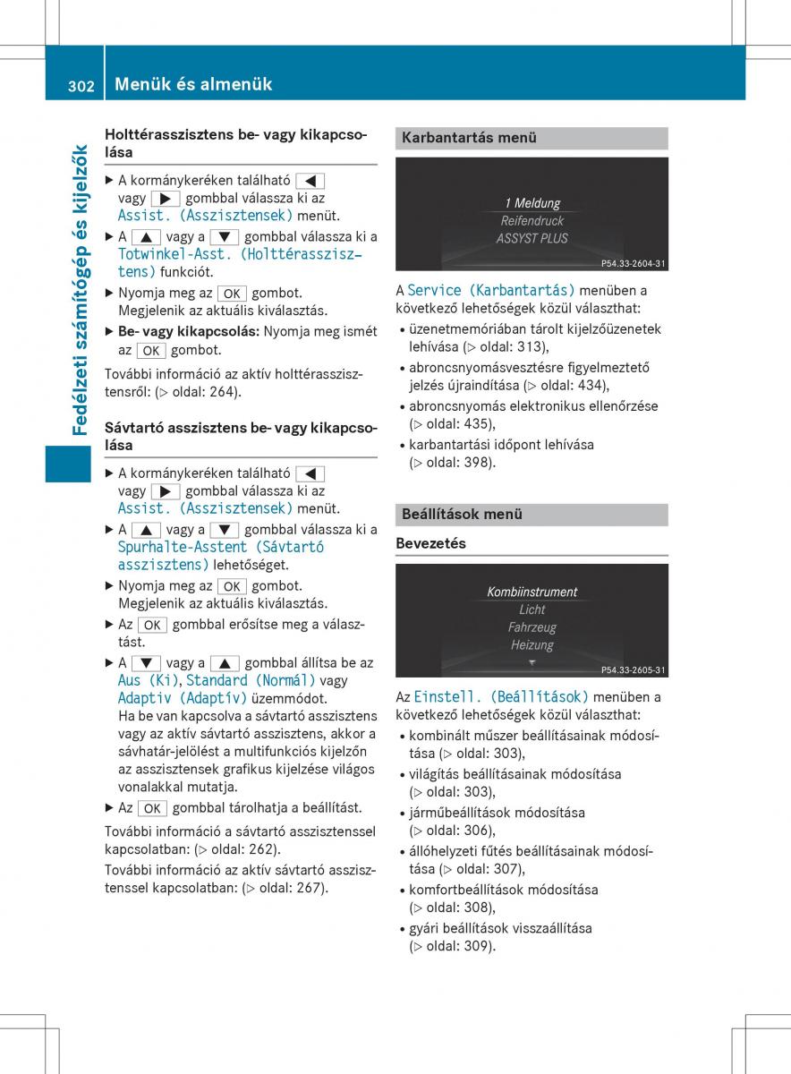 Mercedes Benz GL Class X166 Kezelesi utmutato / page 304