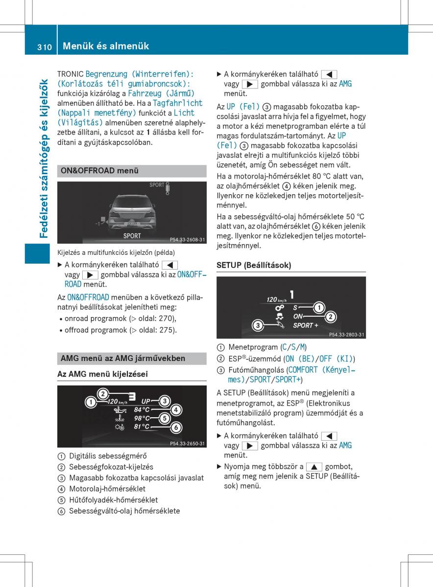 Mercedes Benz GL Class X166 Kezelesi utmutato / page 312