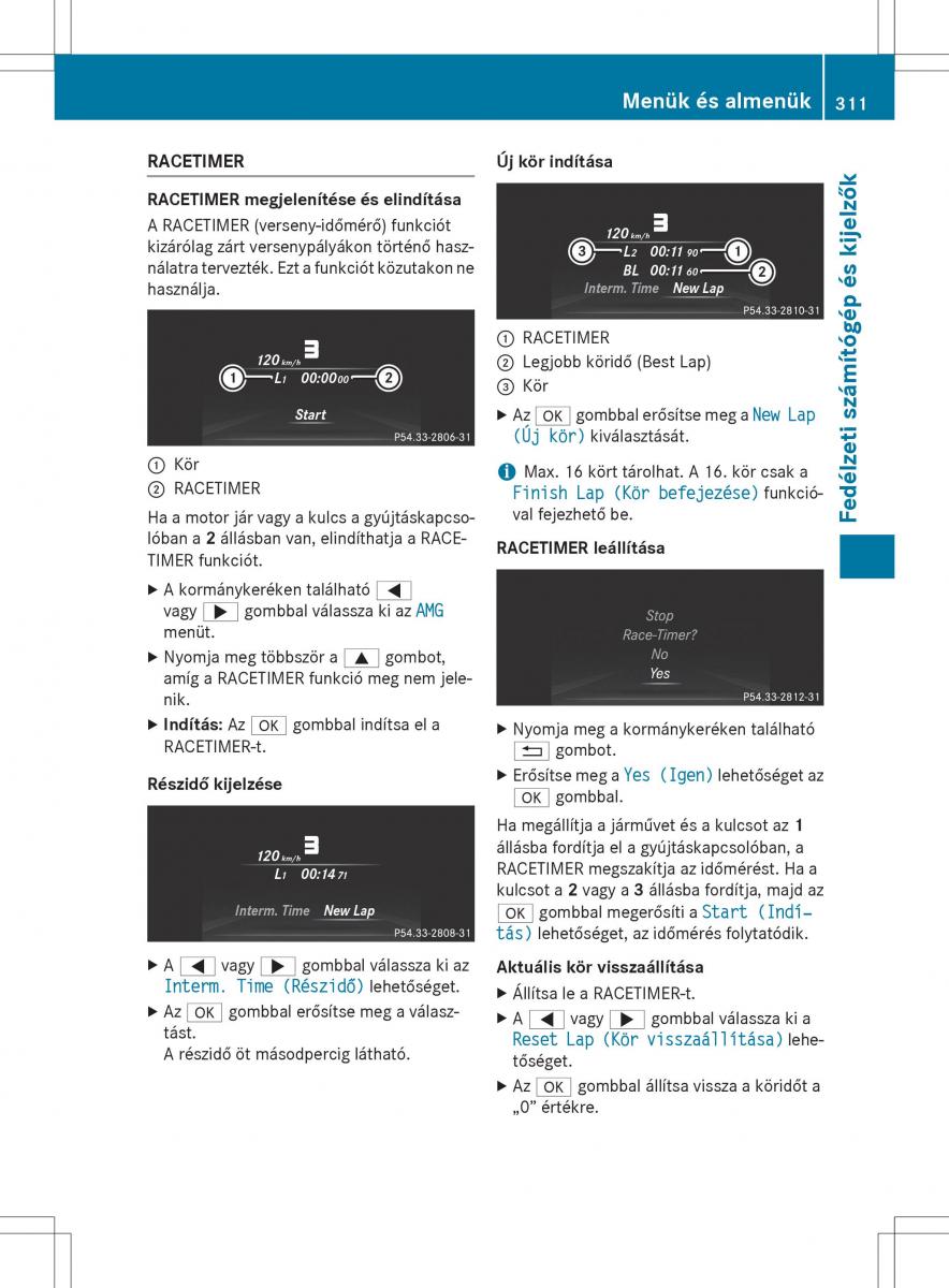 Mercedes Benz GL Class X166 Kezelesi utmutato / page 313