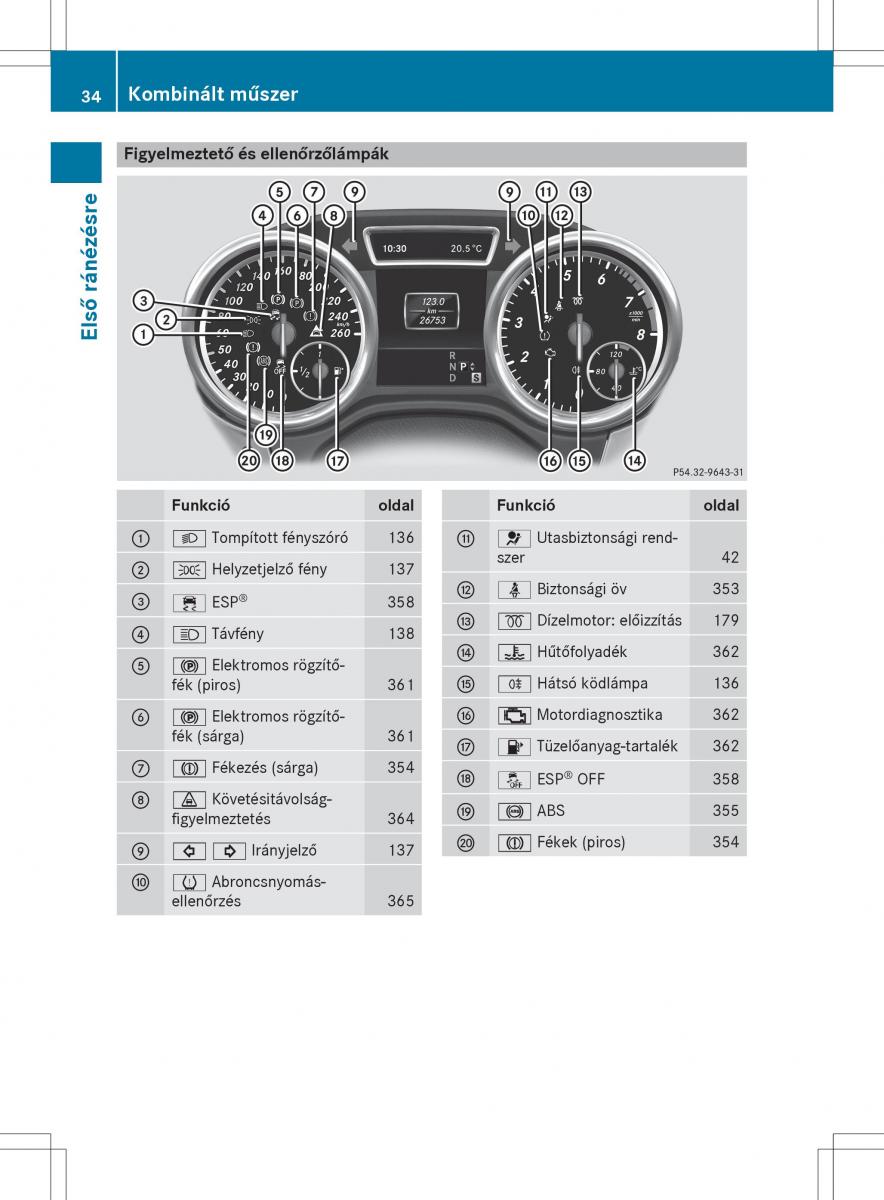 Mercedes Benz GL Class X166 Kezelesi utmutato / page 36