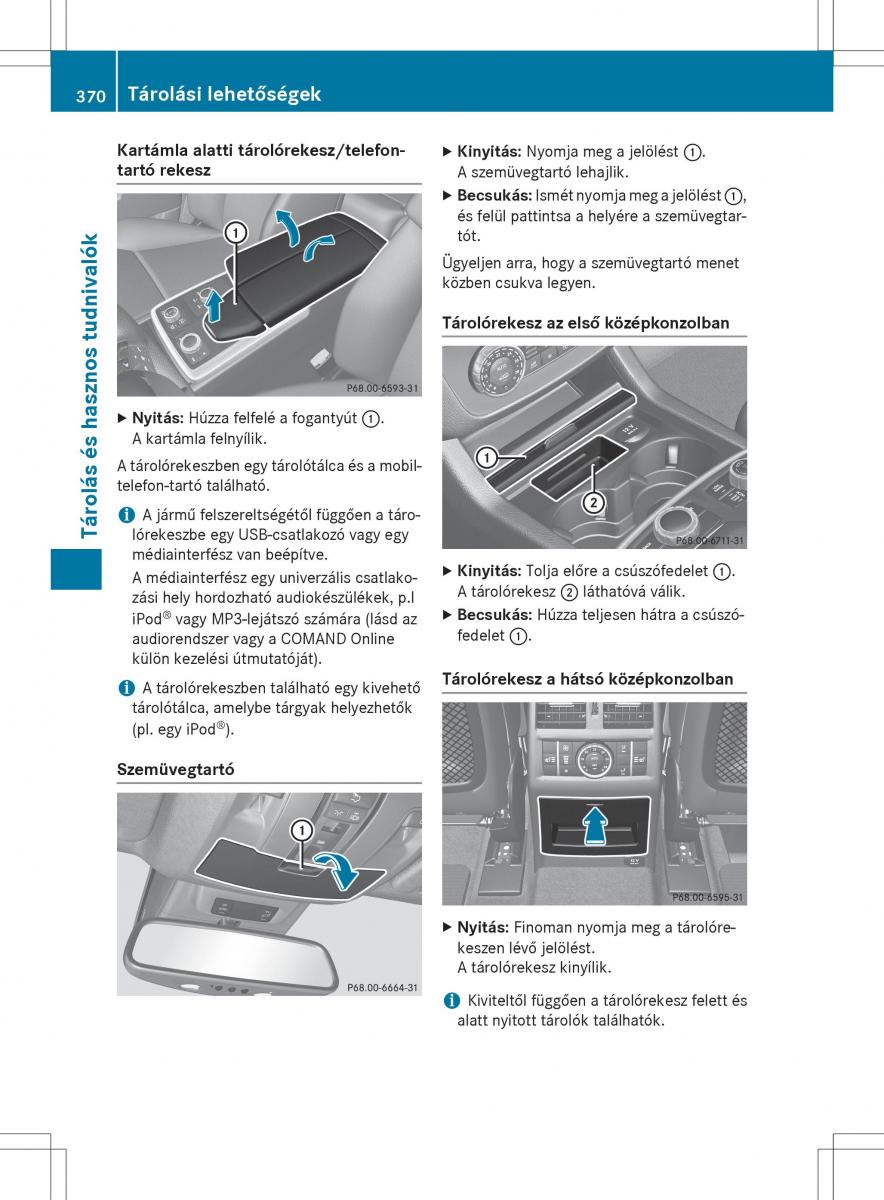 Mercedes Benz GL Class X166 Kezelesi utmutato / page 372