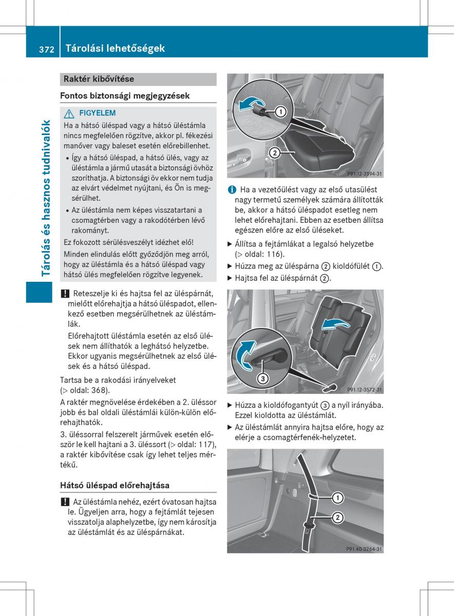 Mercedes Benz GL Class X166 Kezelesi utmutato / page 374