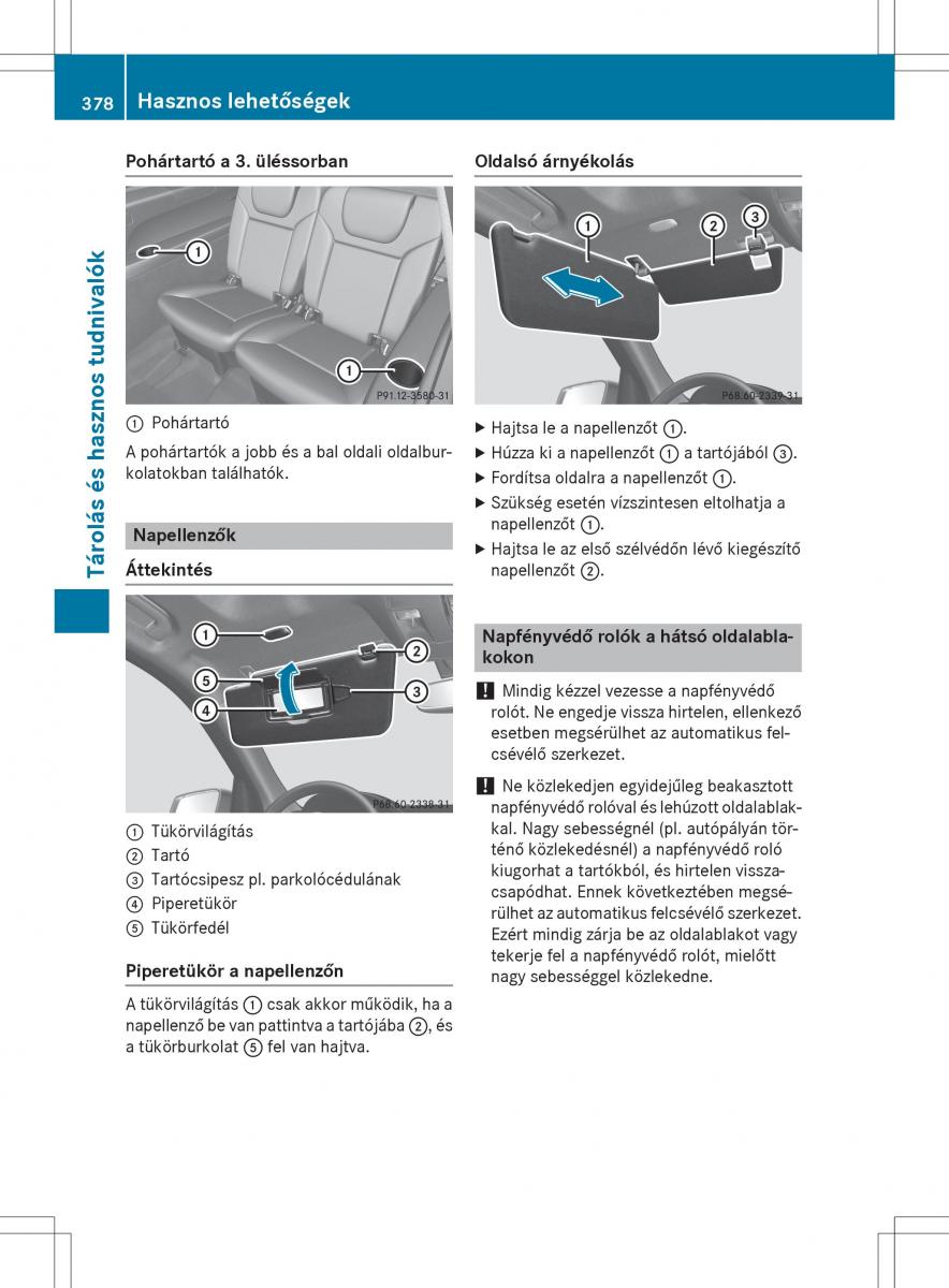 Mercedes Benz GL Class X166 Kezelesi utmutato / page 380