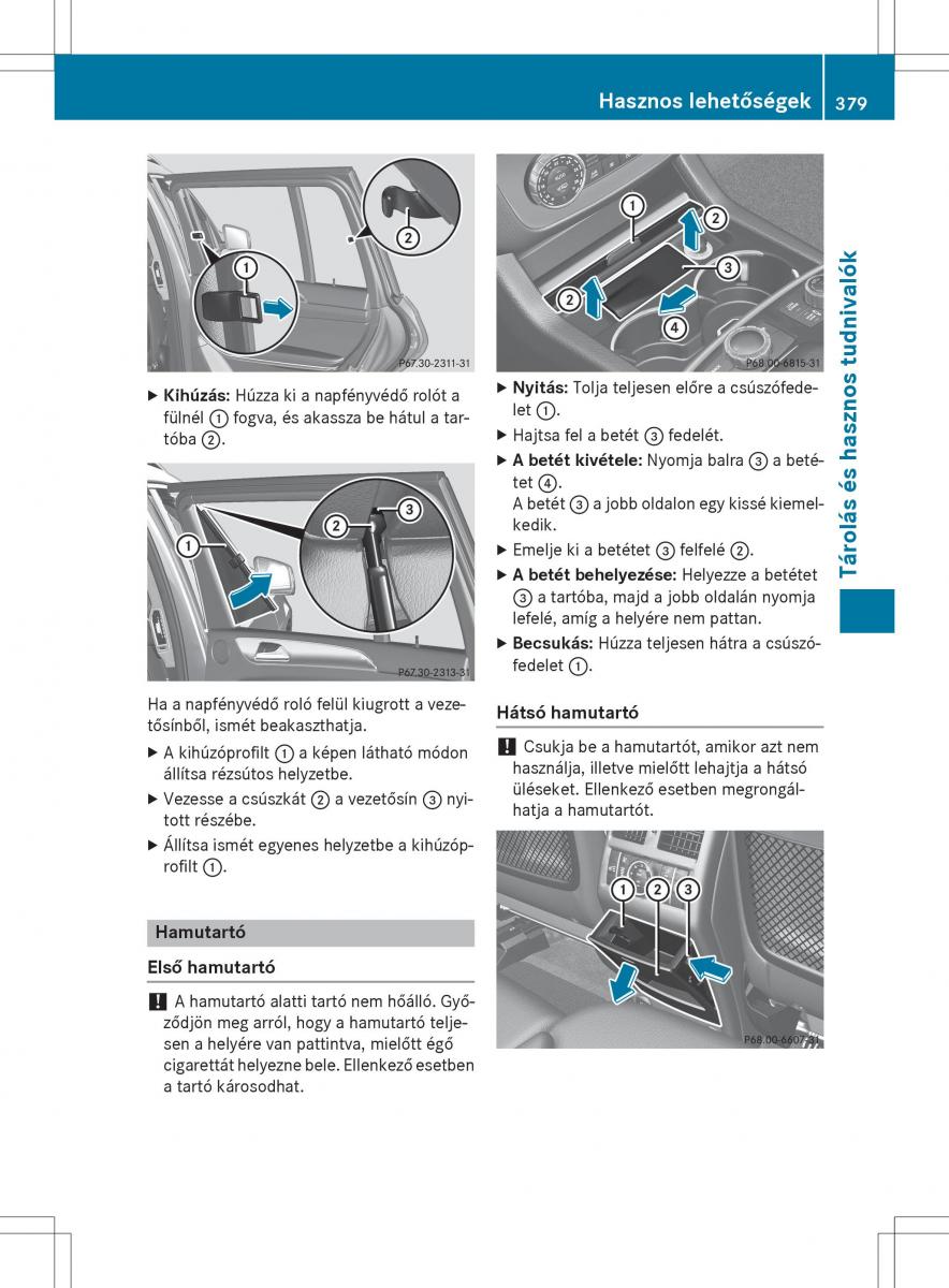 Mercedes Benz GL Class X166 Kezelesi utmutato / page 381