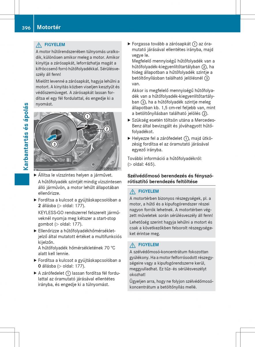 Mercedes Benz GL Class X166 Kezelesi utmutato / page 398