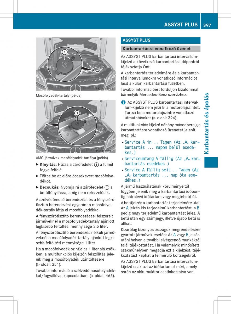 Mercedes Benz GL Class X166 Kezelesi utmutato / page 399