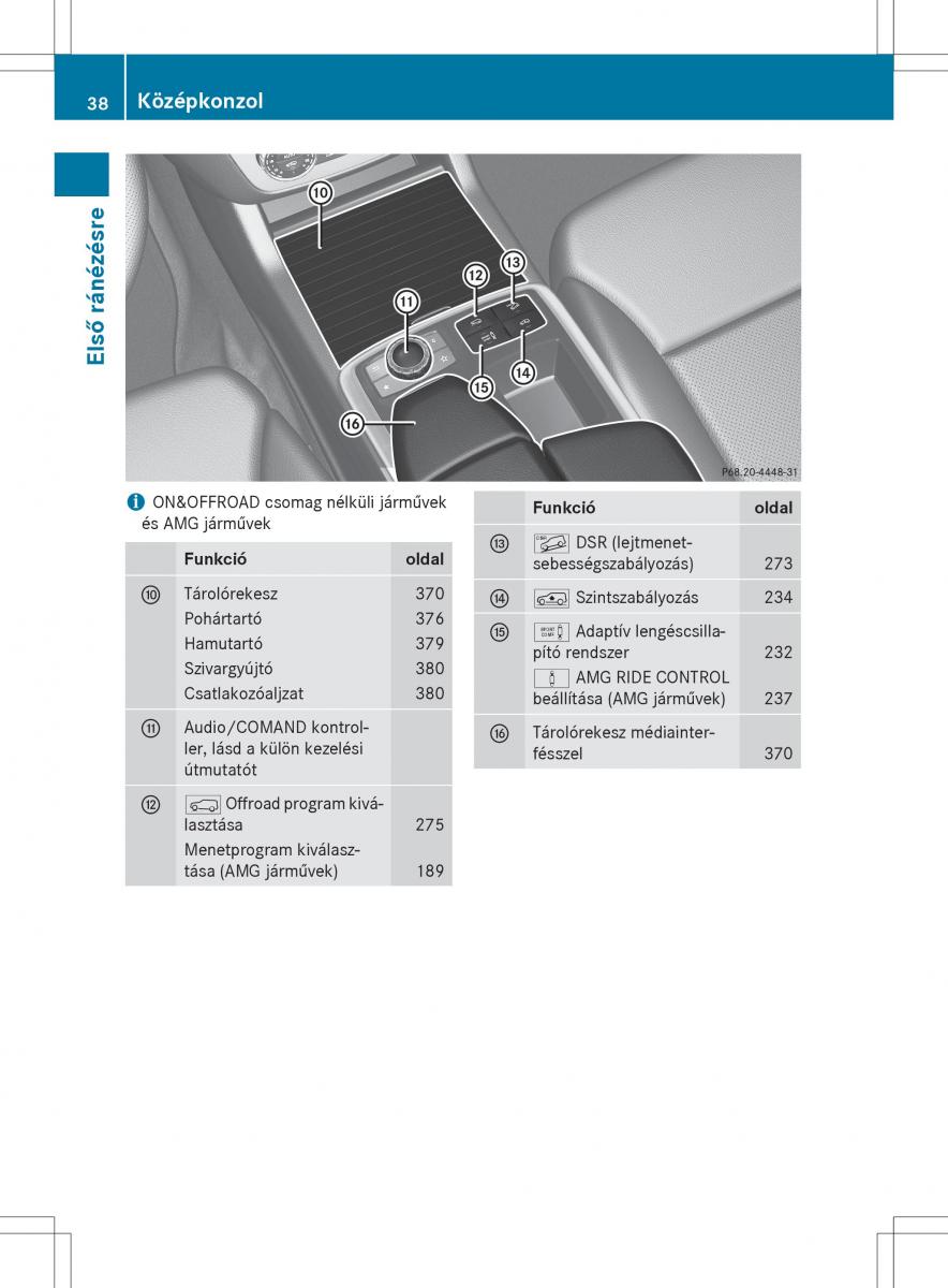 Mercedes Benz GL Class X166 Kezelesi utmutato / page 40