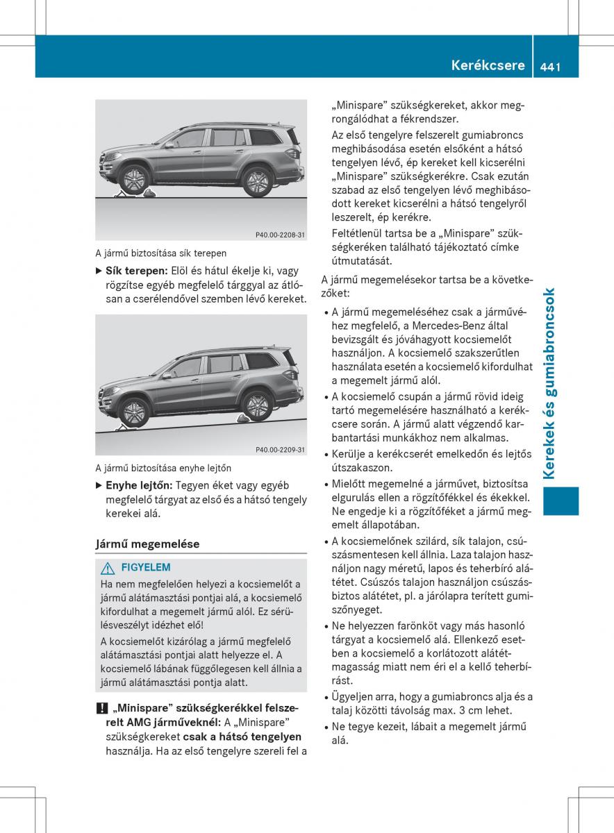 Mercedes Benz GL Class X166 Kezelesi utmutato / page 443