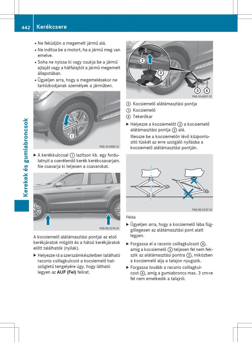 Mercedes Benz GL Class X166 Kezelesi utmutato / page 444