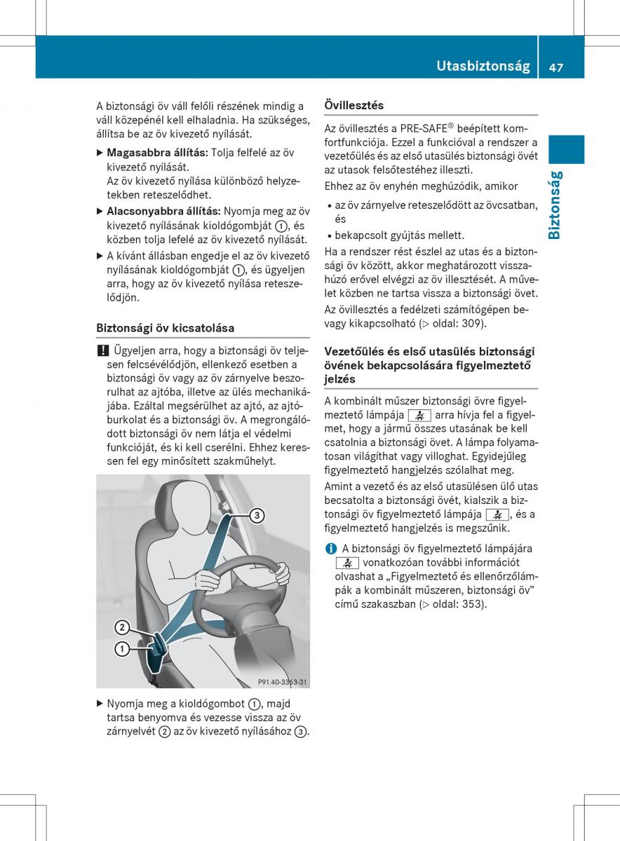 Mercedes Benz GL Class X166 Kezelesi utmutato / page 49