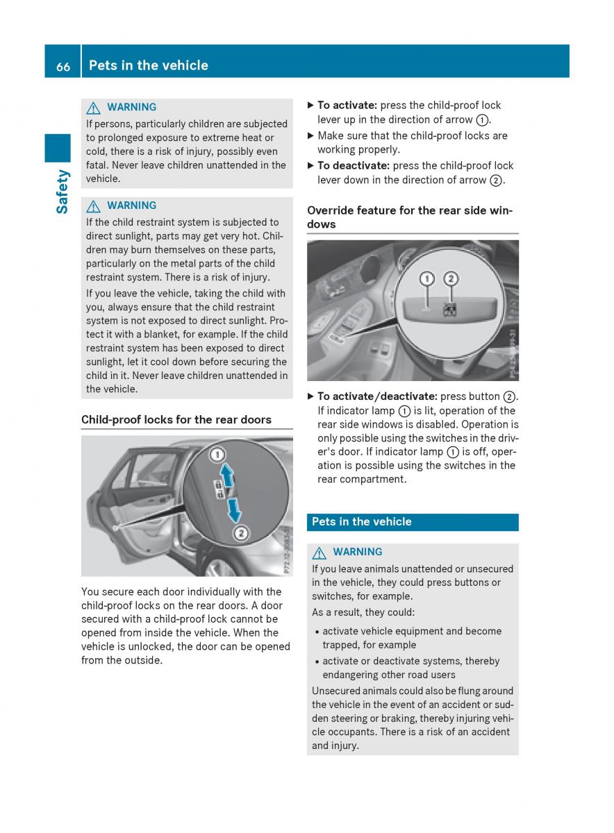 Mercedes Benz GLC Class owners manual / page 68