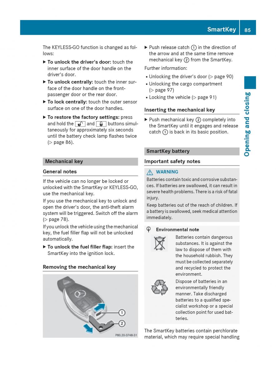 Mercedes Benz GLC Class owners manual / page 87