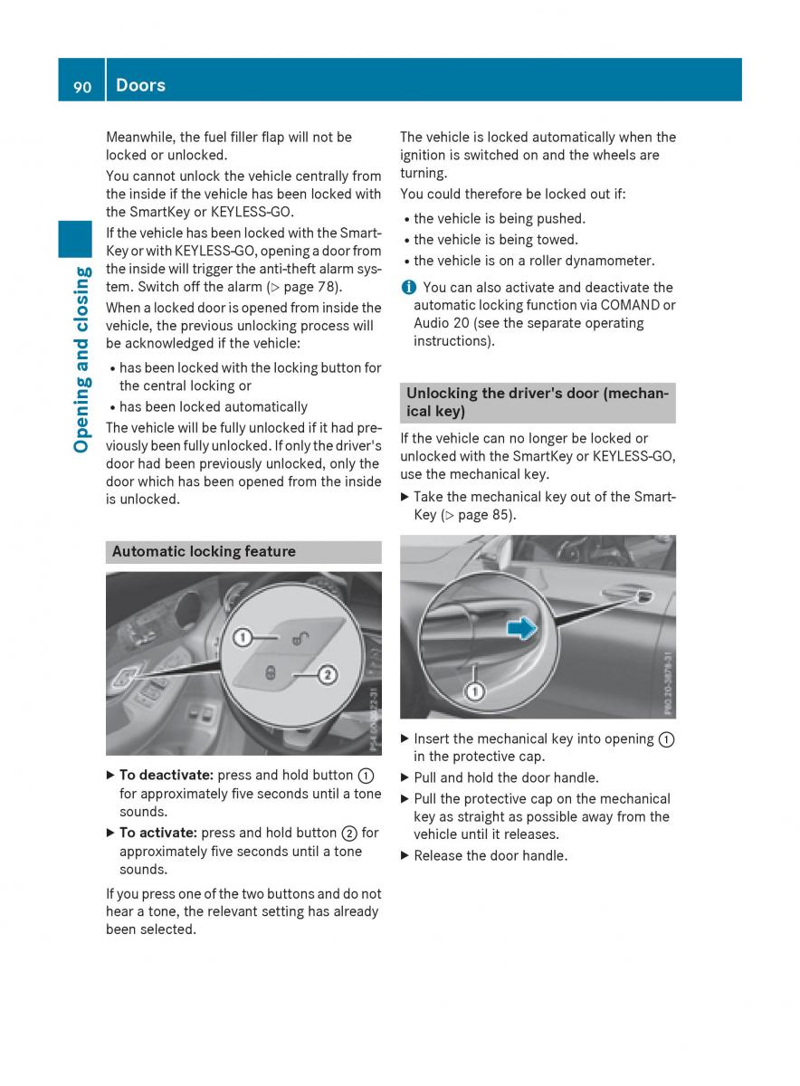 Mercedes Benz GLC Class owners manual / page 92