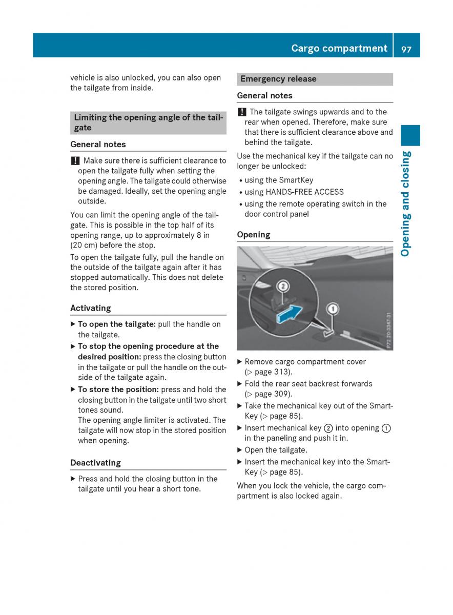 Mercedes Benz GLC Class owners manual / page 99