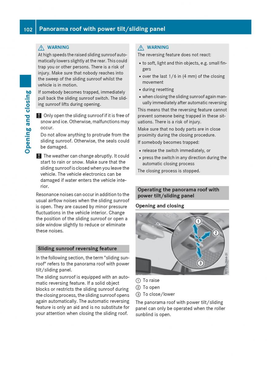 Mercedes Benz GLC Class owners manual / page 104