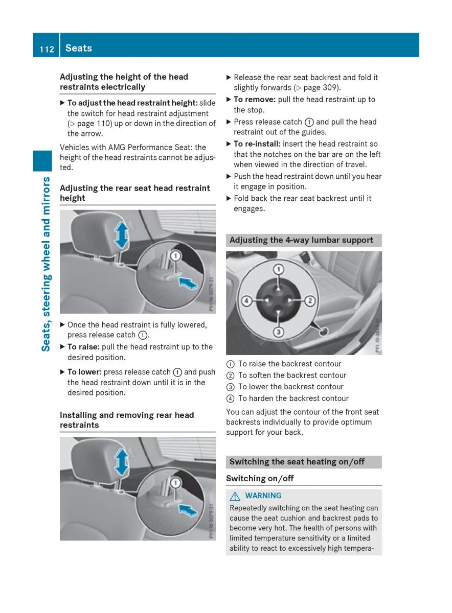 Mercedes Benz GLC Class owners manual / page 114