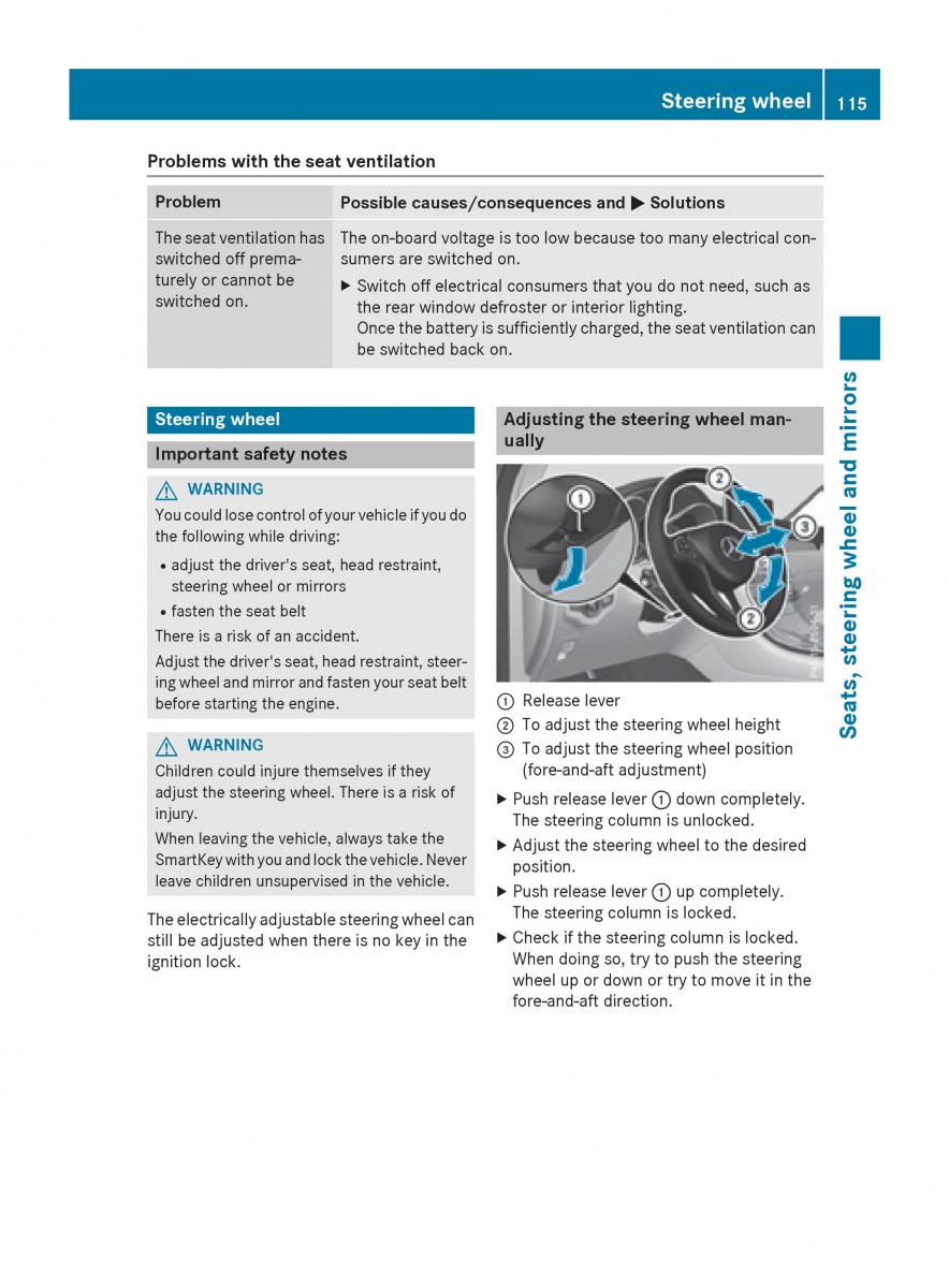 Mercedes Benz GLC Class owners manual / page 117