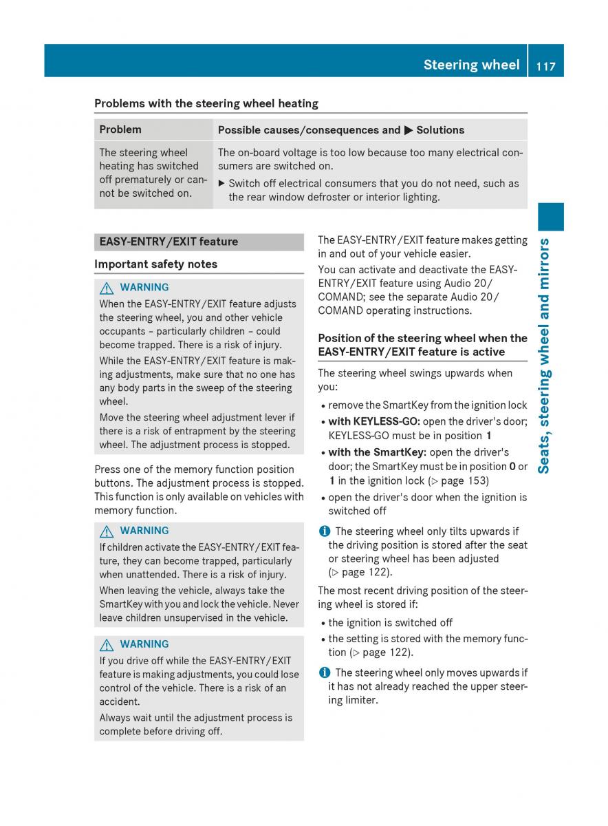 Mercedes Benz GLC Class owners manual / page 119