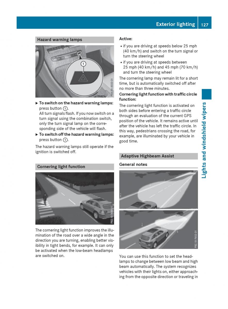 Mercedes Benz GLC Class owners manual / page 129