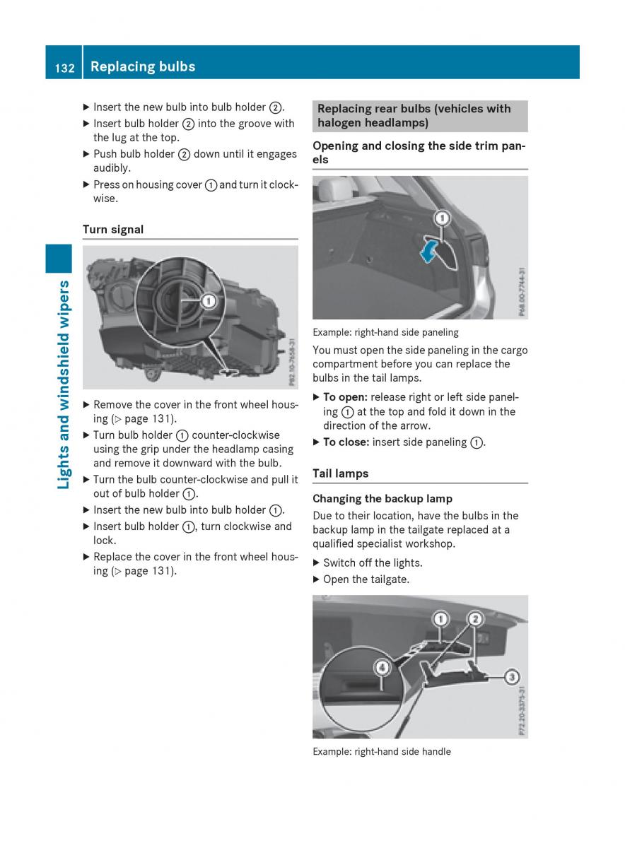 Mercedes Benz GLC Class owners manual / page 134