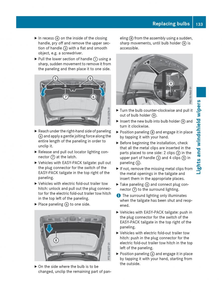 Mercedes Benz GLC Class owners manual / page 135