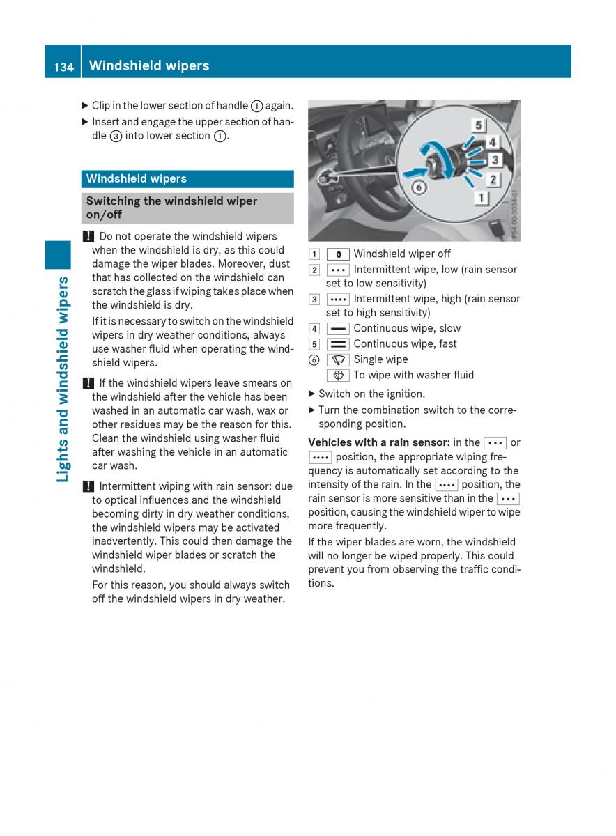 Mercedes Benz GLC Class owners manual / page 136