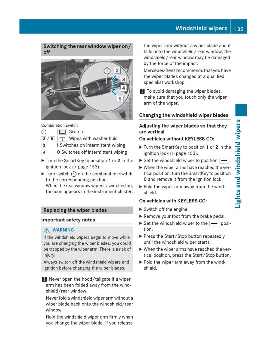 Mercedes Benz GLC Class owners manual / page 137