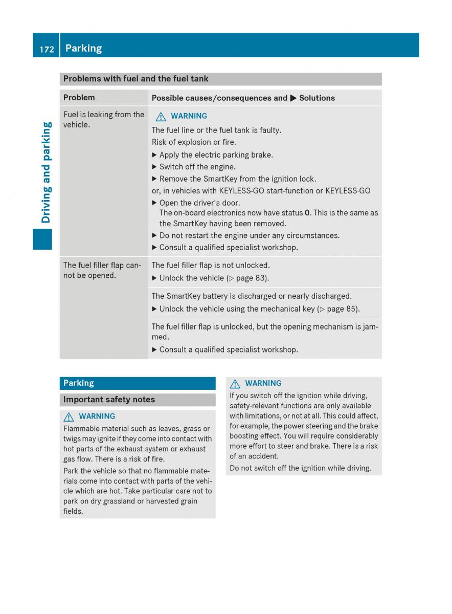 Mercedes Benz GLC Class owners manual / page 174