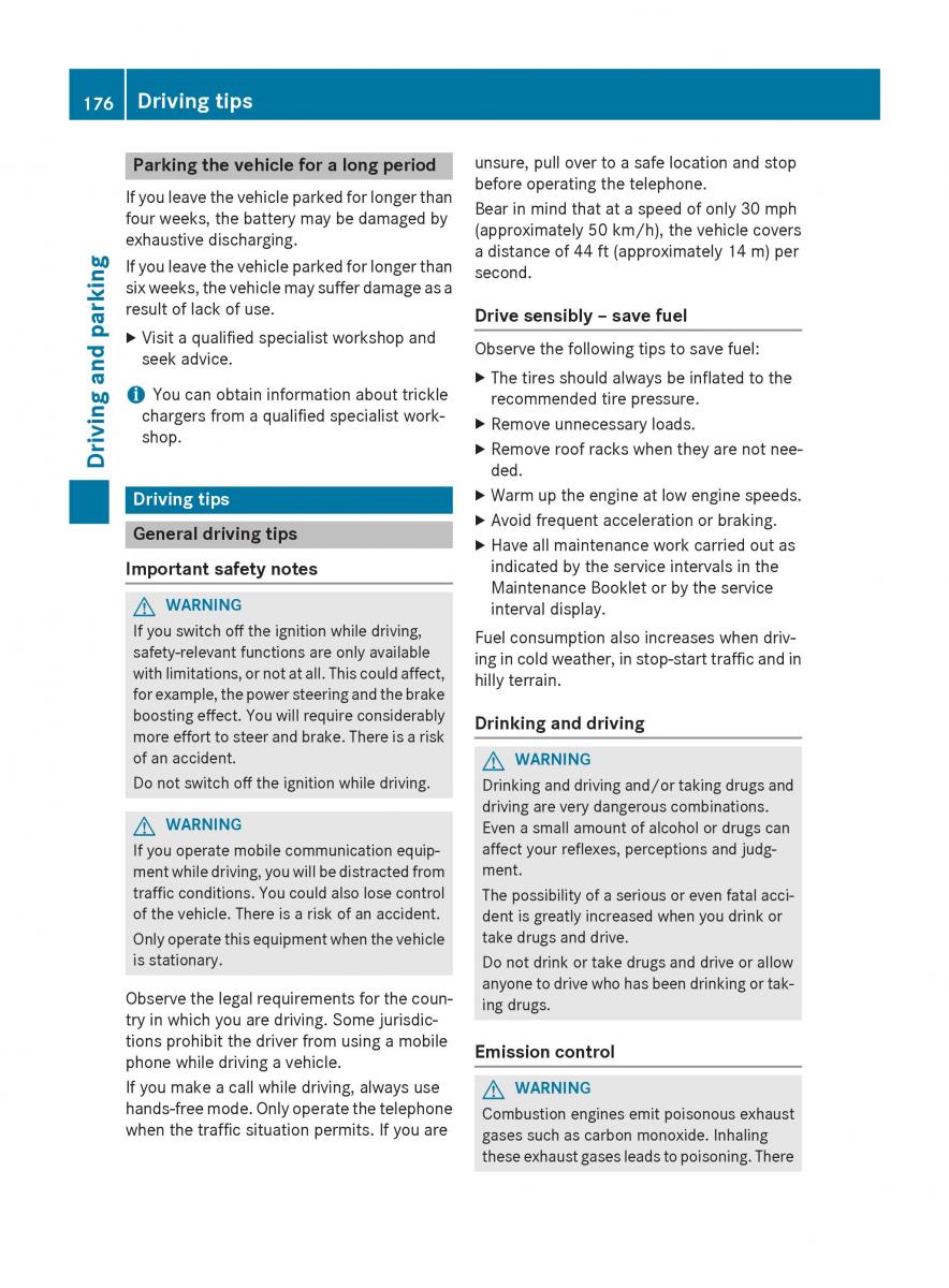 Mercedes Benz GLC Class owners manual / page 178