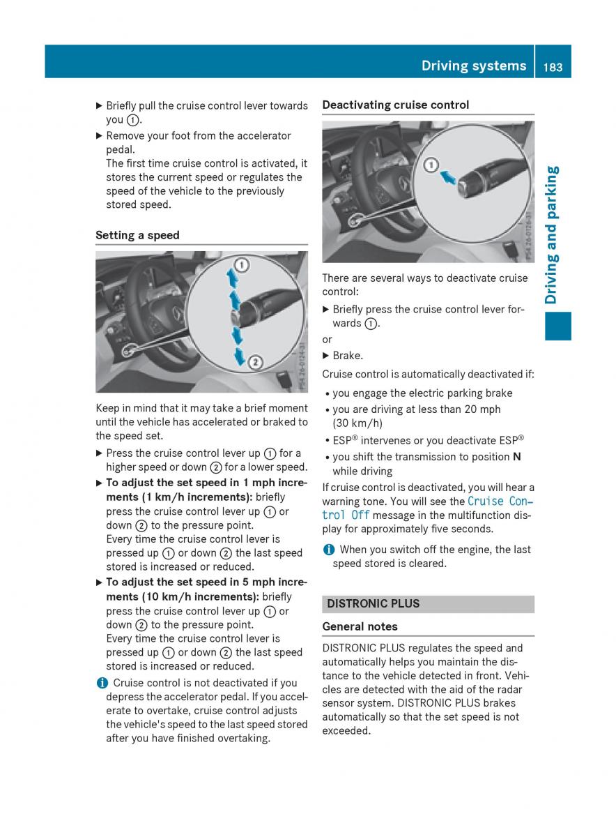 Mercedes Benz GLC Class owners manual / page 185