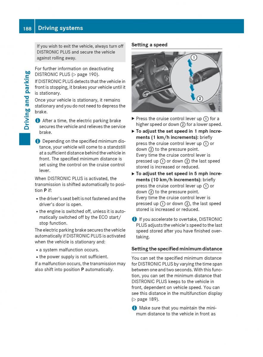 Mercedes Benz GLC Class owners manual / page 190