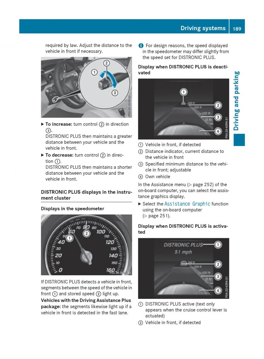 Mercedes Benz GLC Class owners manual / page 191