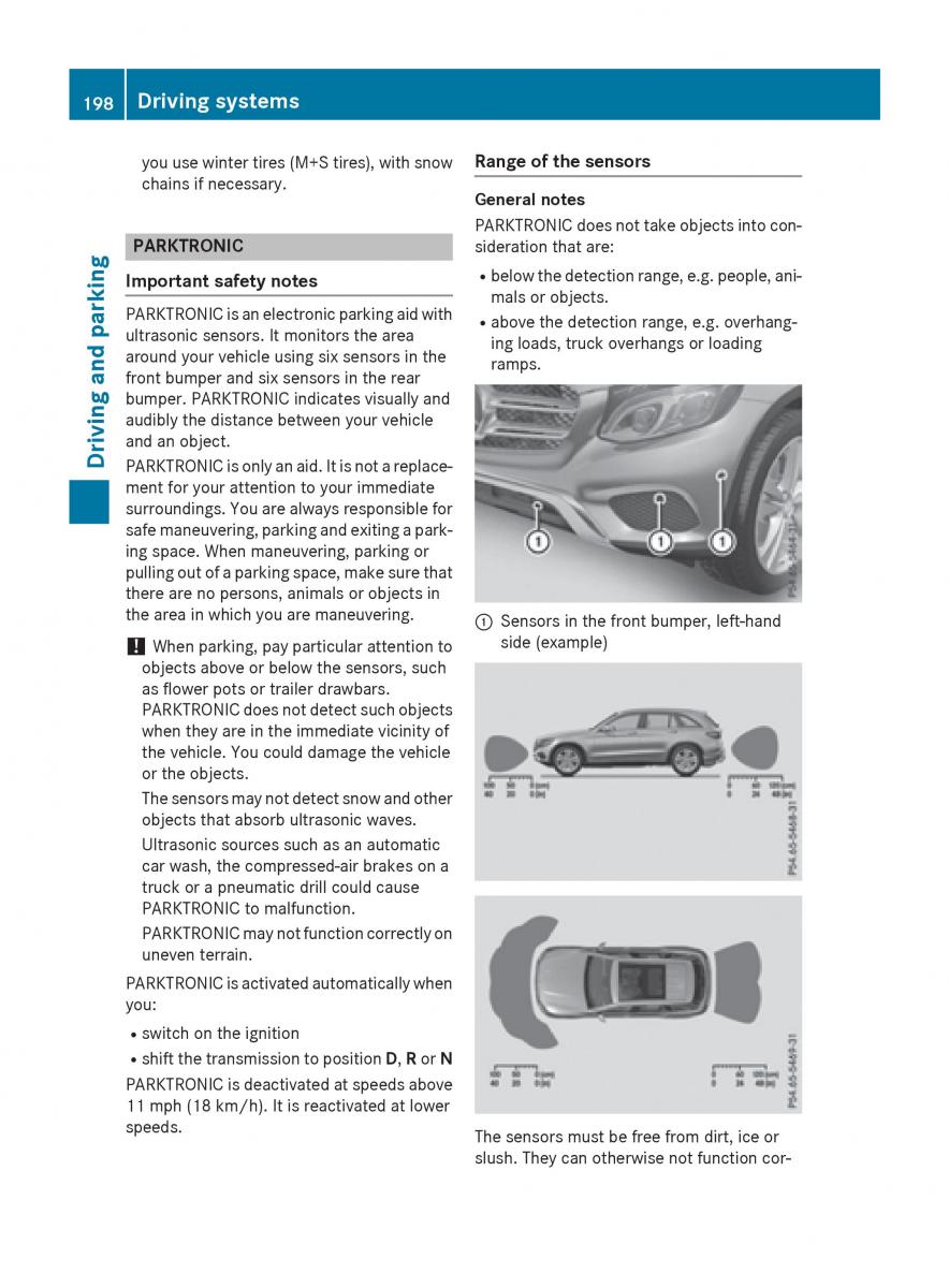 Mercedes Benz GLC Class owners manual / page 200